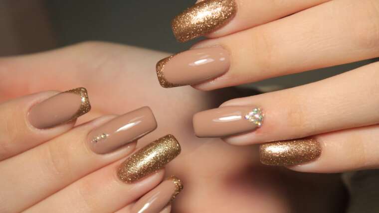 Gold French Tips