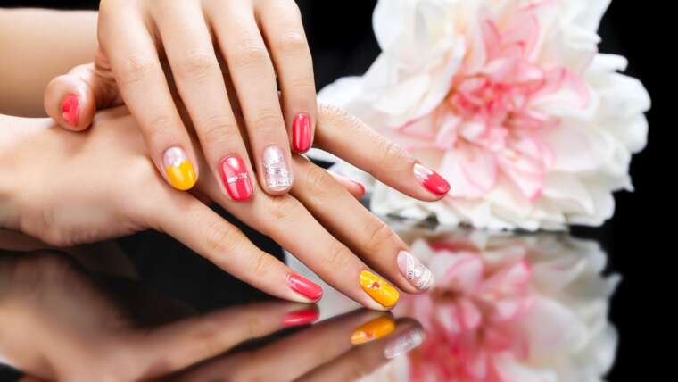 Mix and match nail art
