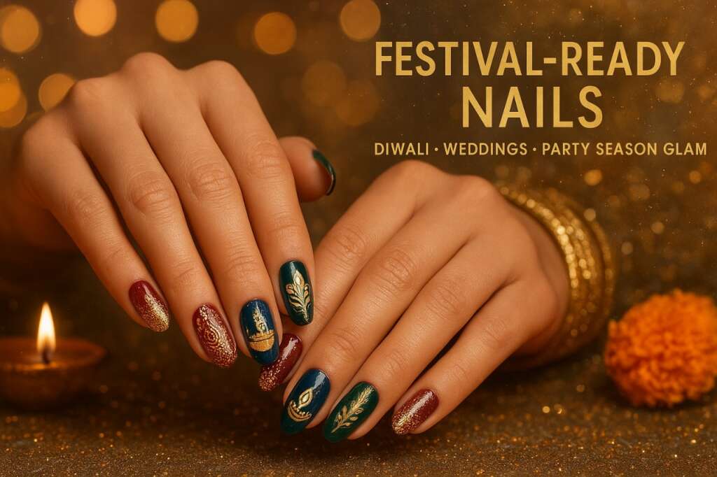 Festival-Ready Nails: Ideas for Diwali, Weddings & Party Season