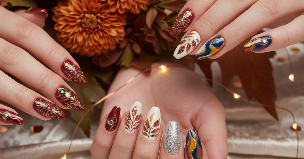 Get Festive Ready Nail Ideas for November Weddings and Celebrations