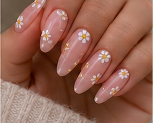 07 floral nail art